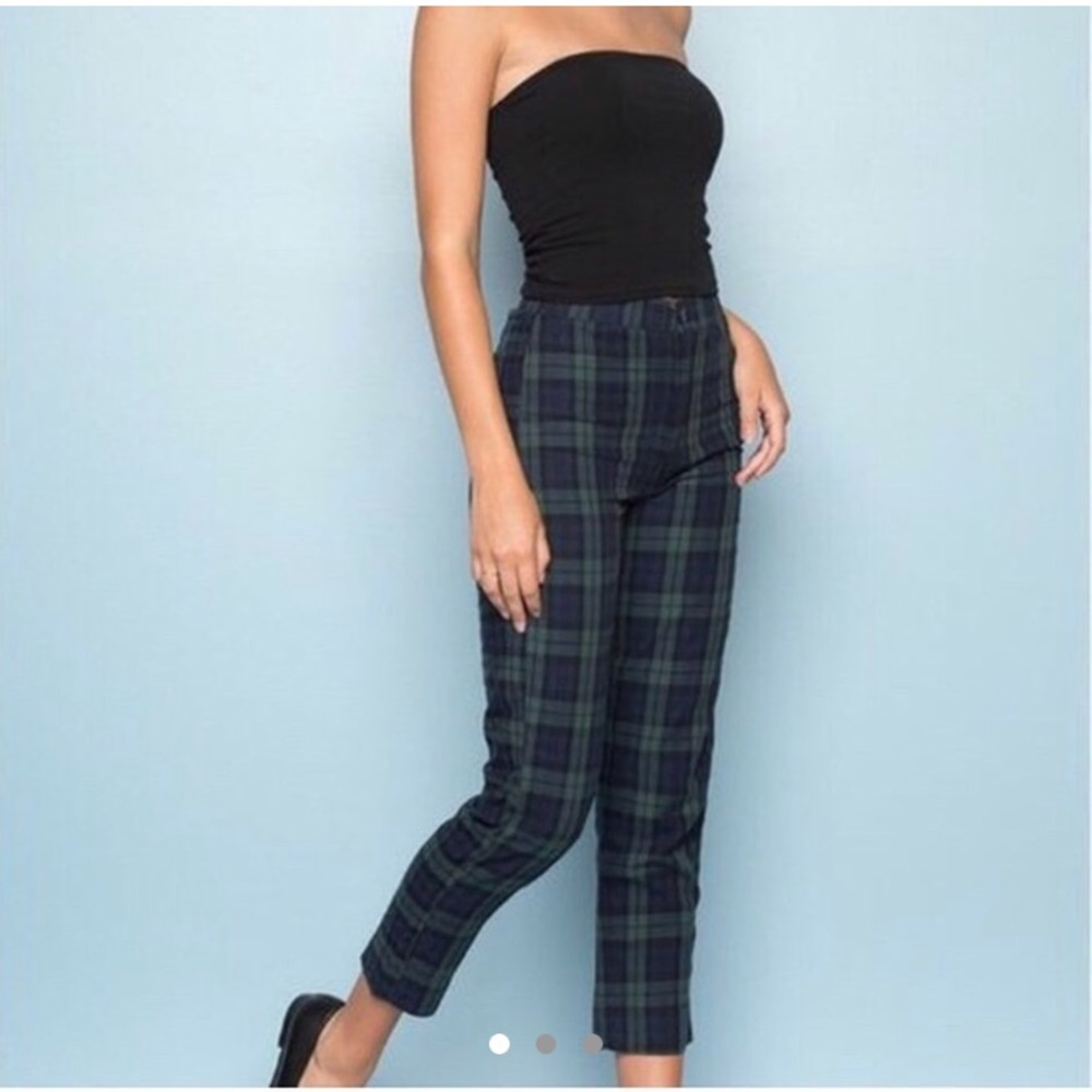 Brandy Melville plaid Tilden pants